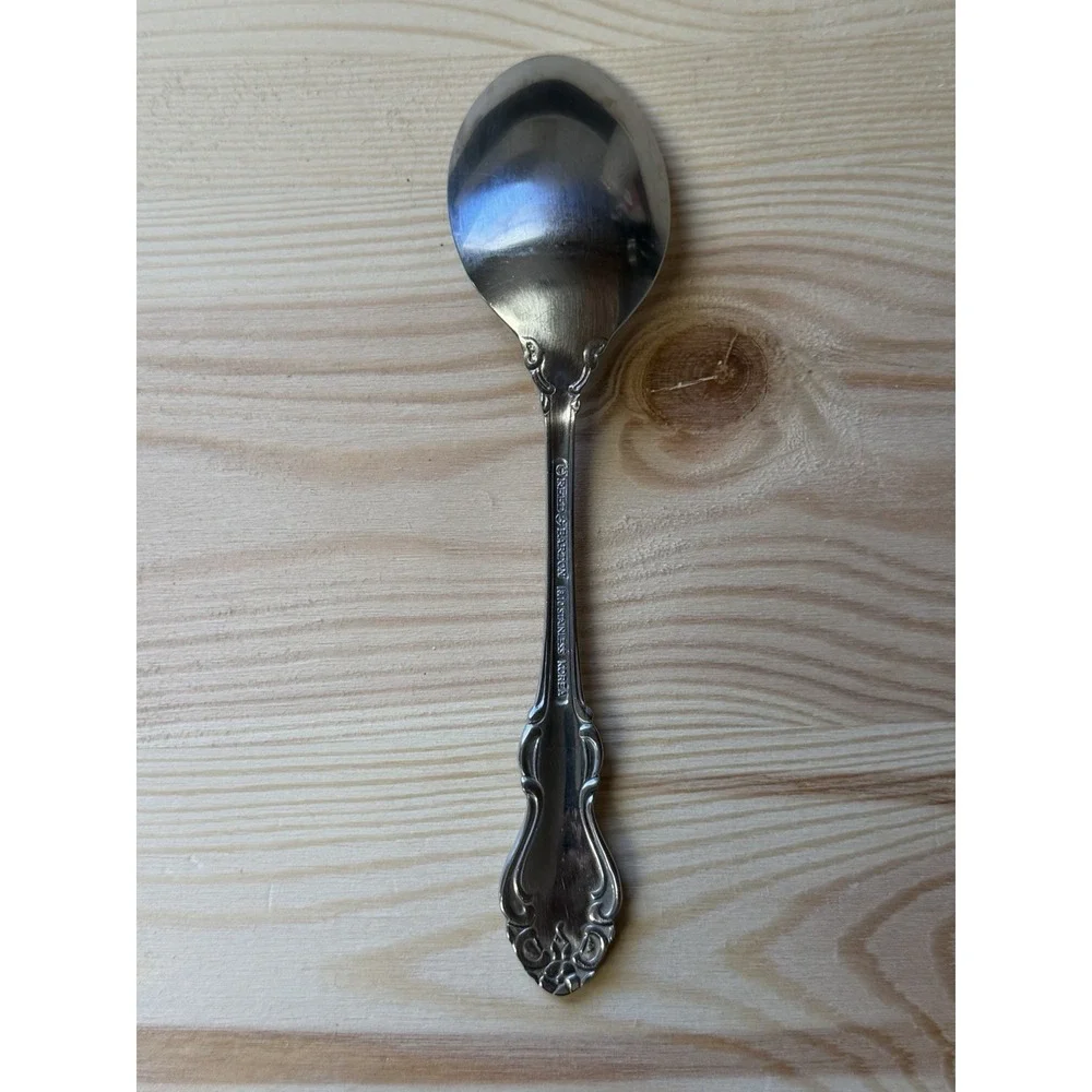 Reed & Barton HIGHGROVE Silverware 18/10 Stainless Spoons Set Of 5 DISCONTINUED